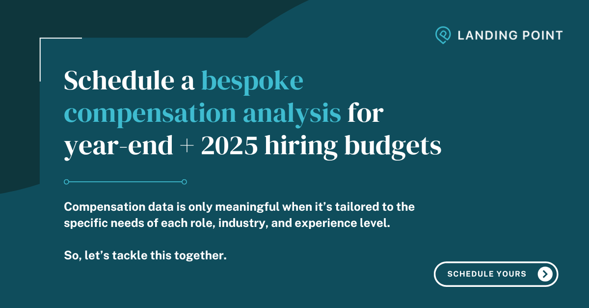 Bespoke compensation analysis for year end 2025 planning landing point