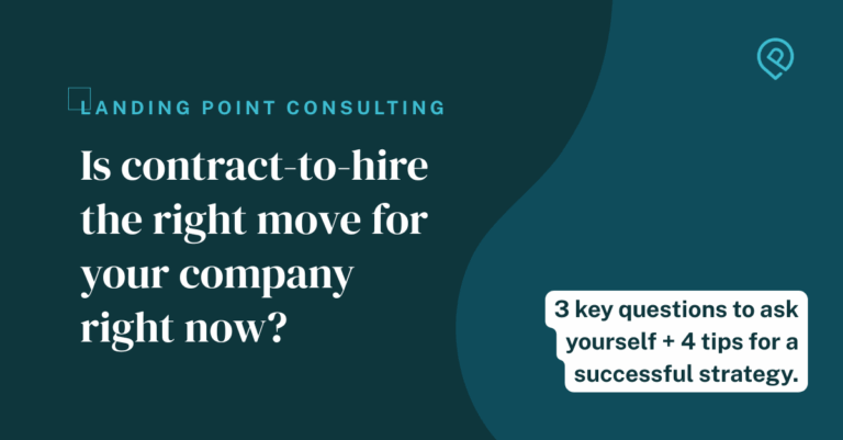 Contract to hire strategy