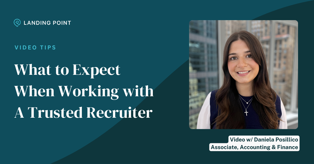 Daniela Posillico - what to expect when working with a trusted recruiter