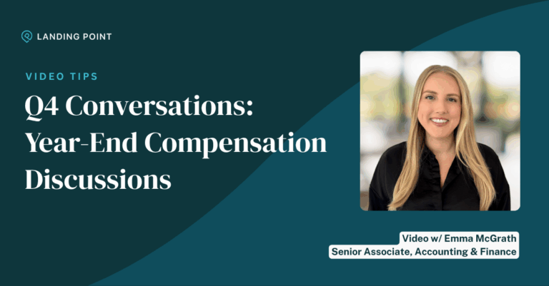 Emma McGrath: year-end compensation discussions