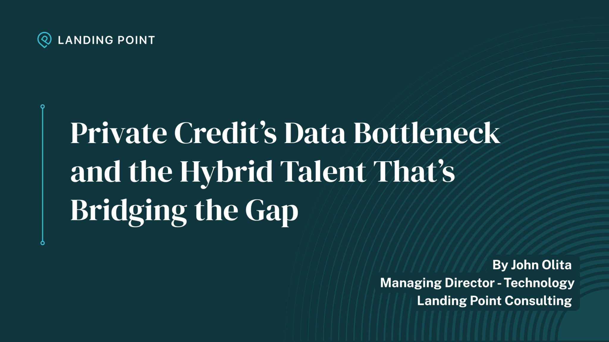 Private Credit's Real Bottleneck