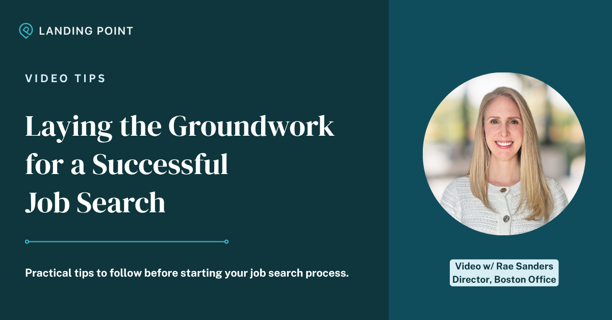Laying the groundwork for a successful job search