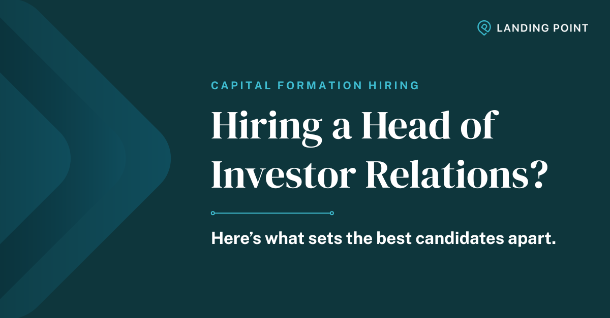 Head of Investor Relations - Melissa Tepperman