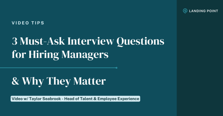 3 must-ask interview questions for hiring managers