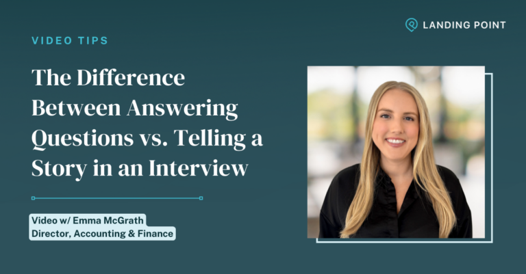 The Difference Between Answering Questions vs. Telling a Story in an Interview