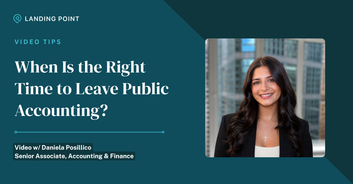 When Is the Right Time to Leave Public Accounting