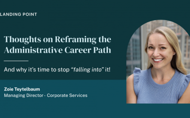 Reframing the administrative career path
